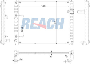 2009 INFINITI FX35 3.5 L RADIATOR REA41-13078A