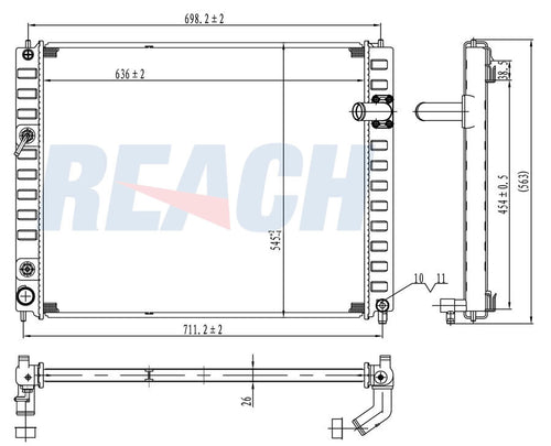 2010 INFINITI FX50 5.0 L RADIATOR REA41-13079A