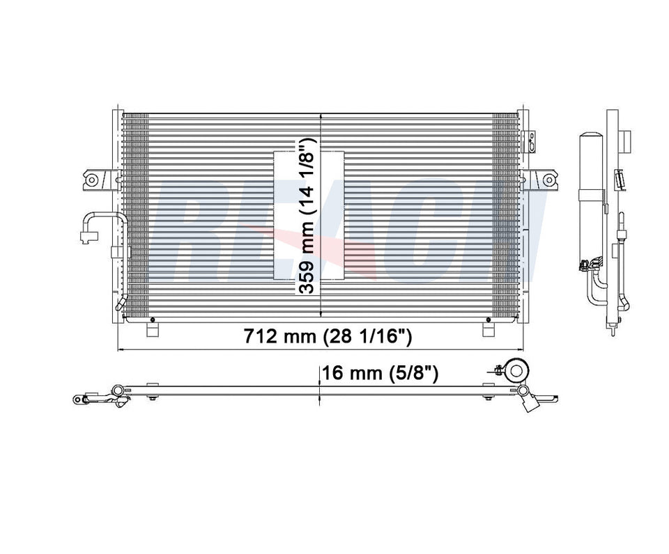 2000 INFINITI I30 3.0 L CONDENSER REA31-3036P