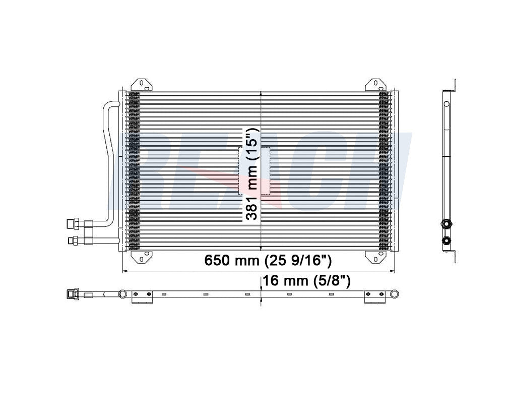 2006 FREIGHTLINER SPRINTER 2500 2.7 L CONDENSER REA31-3399P