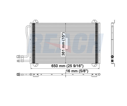 2003 FREIGHTLINER SPRINTER 3500 2.7 L CONDENSER REA31-3399P