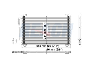 2003 FREIGHTLINER SPRINTER 3500 2.7 L CONDENSER REA31-3399P