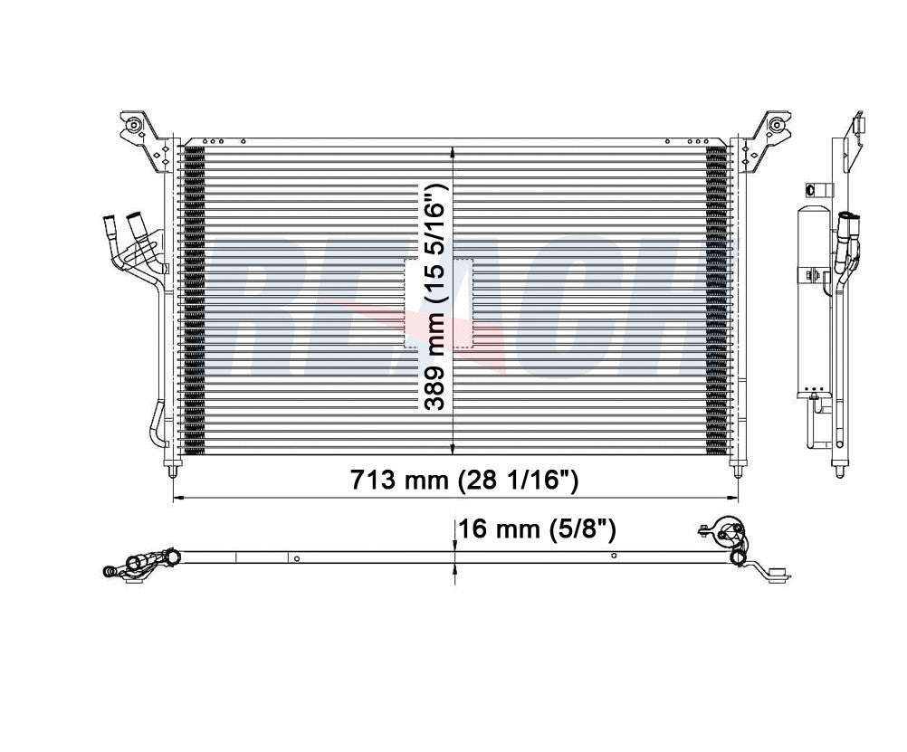 2008 INFINITI FX35 3.5 L CONDENSER REA31-3420P