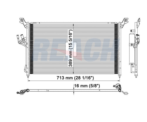 2007 INFINITI FX35 3.5 L CONDENSER REA31-3420P